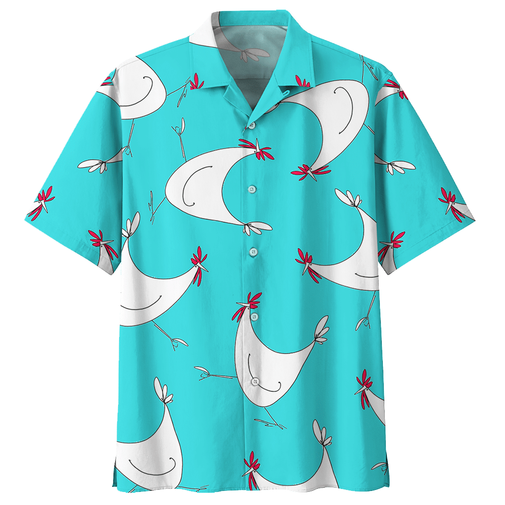 Chicken Blue Awesome Design Unisex Hawaiian Shirt For Men And Women Dhc17063739