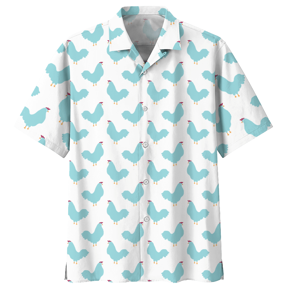 Chicken White High Quality Unisex Hawaiian Shirt For Men And Women Dhc17063723