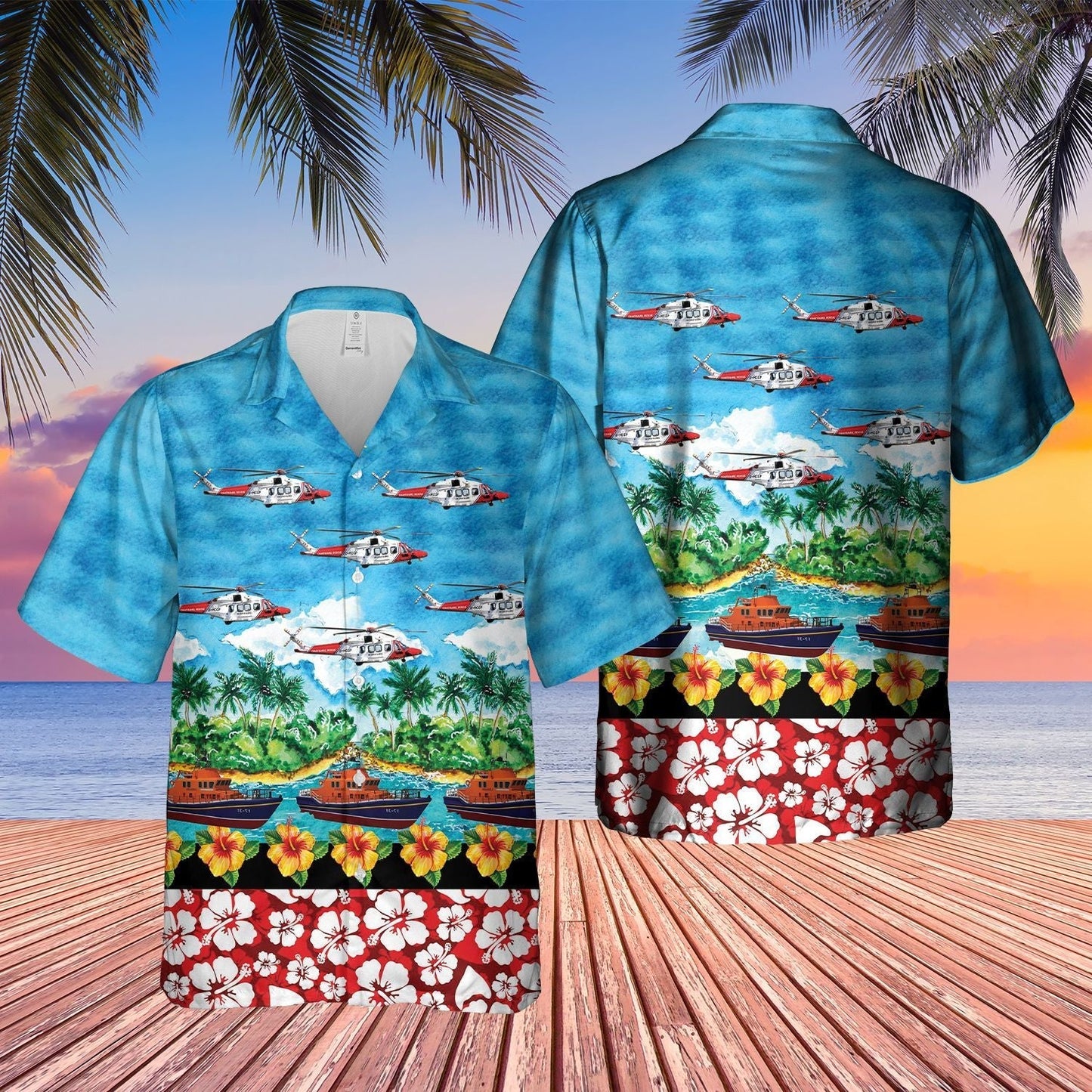 Coastguard Blue Awesome Design Unisex Hawaiian Shirt For Men And Women Dhc17063219