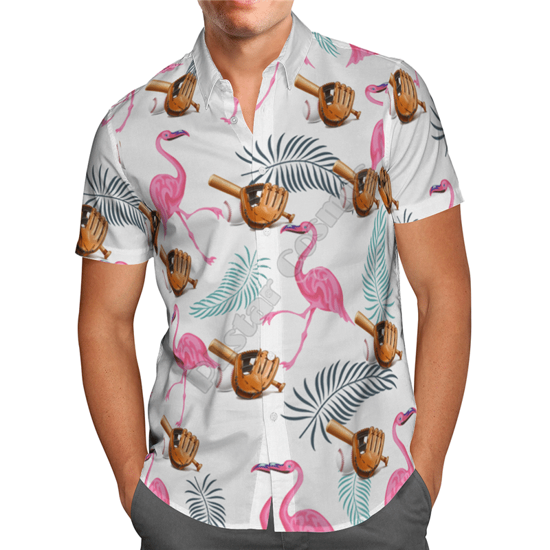 Flamingo White Nice Design Unisex Hawaiian Shirt For Men And Women Dhc17064088