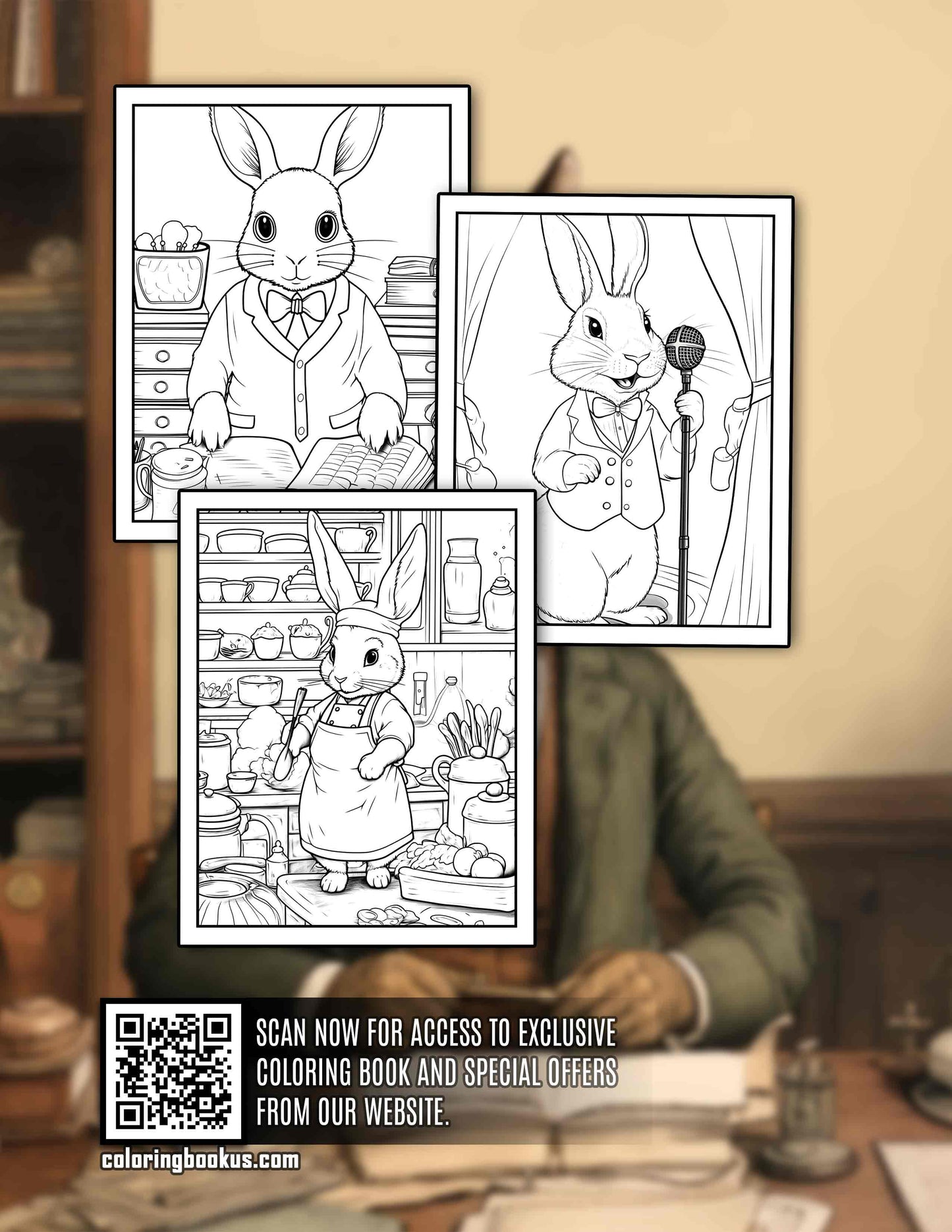 Adorable Workers 30 Pages Printable Coloring Book