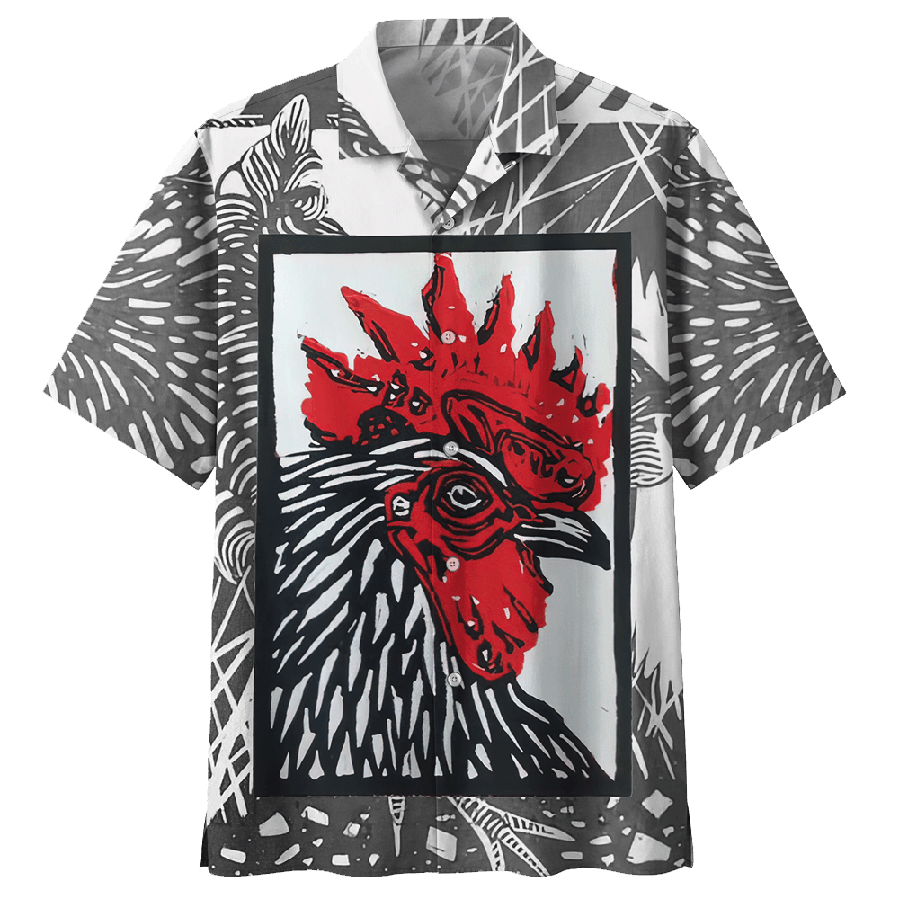Chicken Gray High Quality Unisex Hawaiian Shirt For Men And Women Dhc17063652