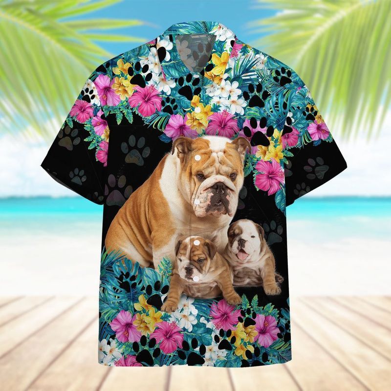 Bulldog Mother Day Black Amazing Design Unisex Hawaiian Shirt For Men And Women Dhc17064032
