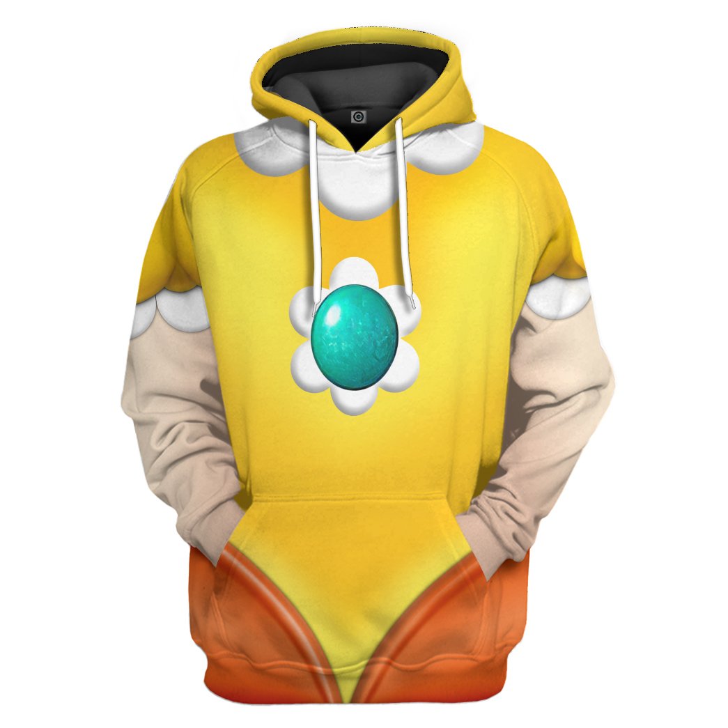 3D Princess Daisy All Over Print Unisex Hoodie