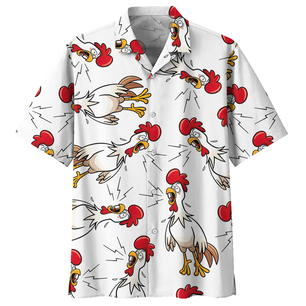Chicken White Nice Design Unisex Hawaiian Shirt For Men And Women Dhc17063707