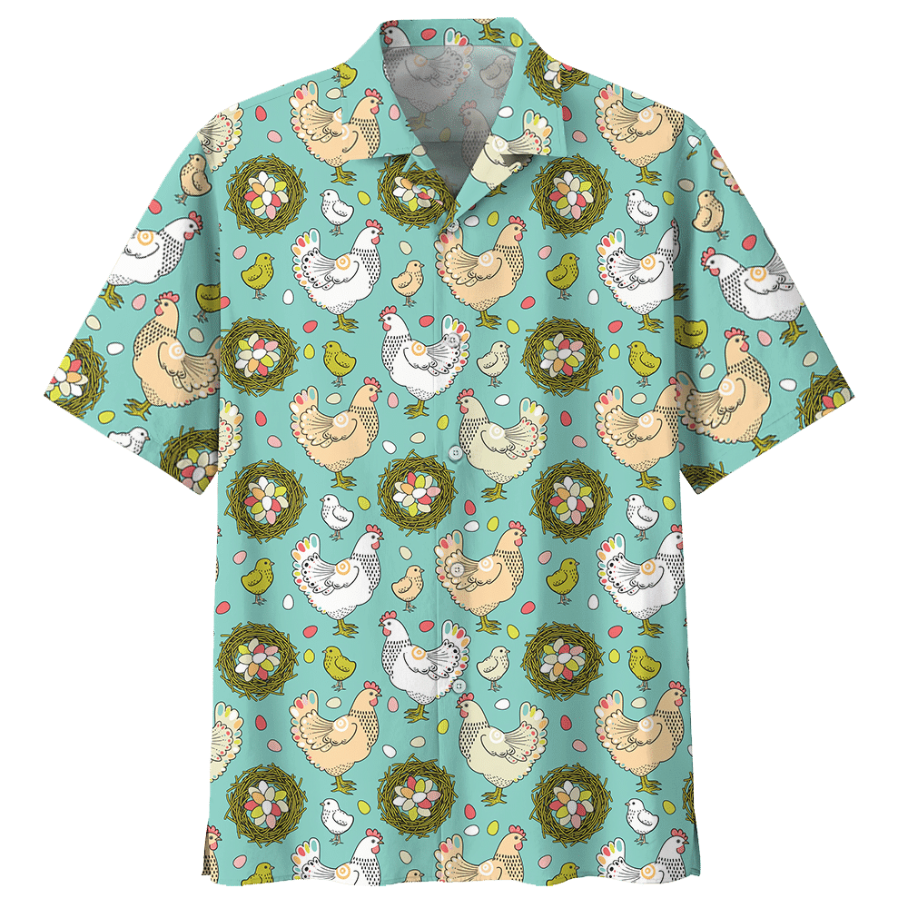 Chicken Blue Unique Design Unisex Hawaiian Shirt For Men And Women Dhc17063720