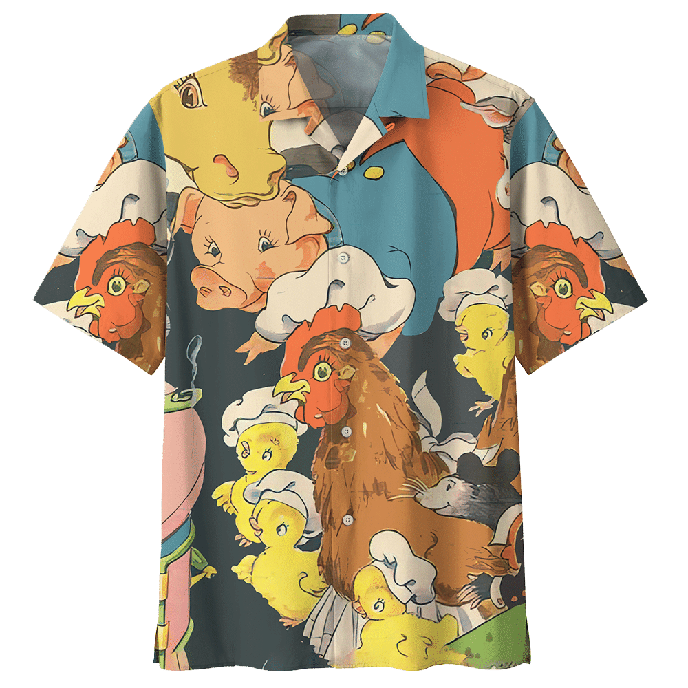Chicken Colorful Amazing Design Unisex Hawaiian Shirt For Men And Women Dhc17063731