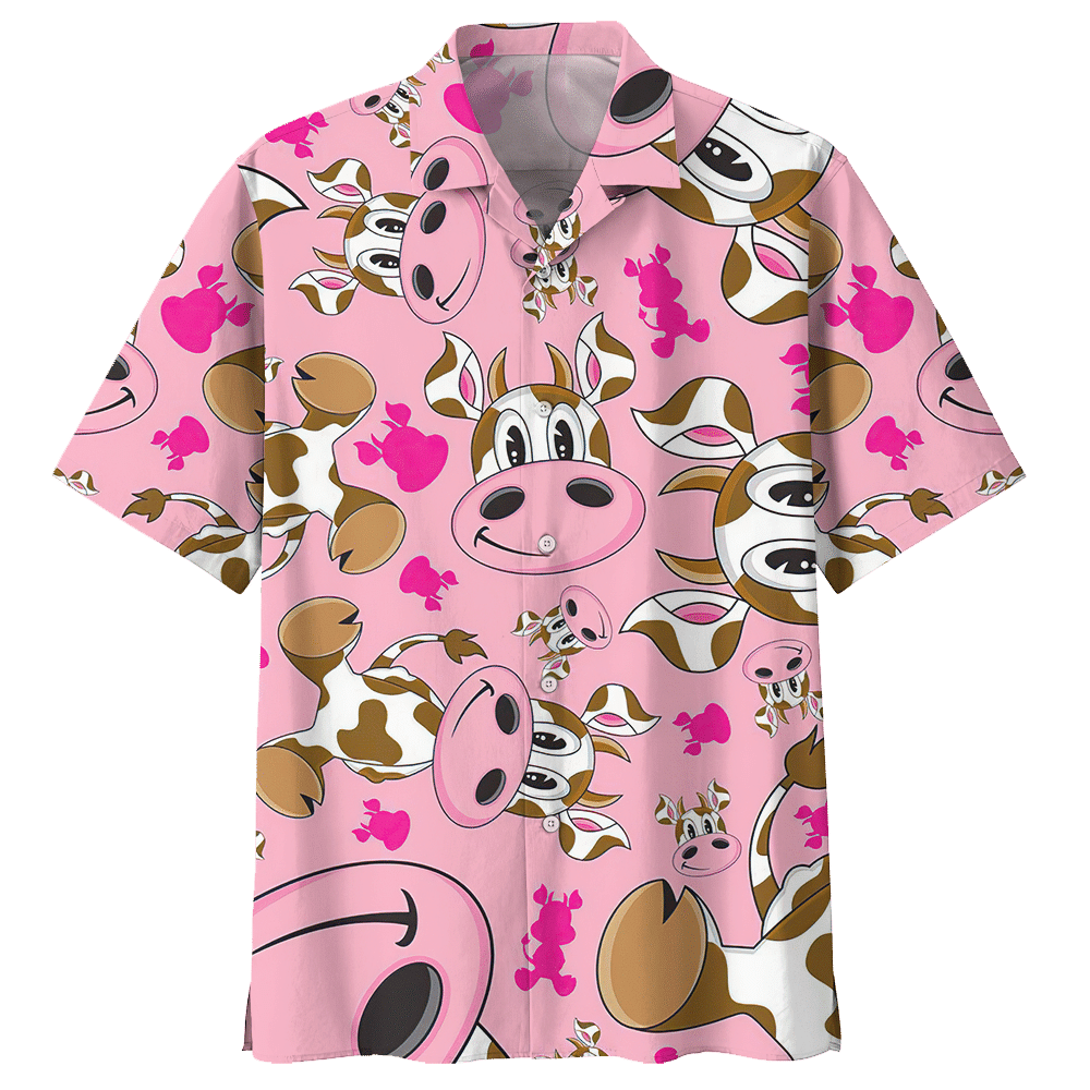 Cow Pink Nice Design Unisex Hawaiian Shirt For Men And Women Dhc17063773