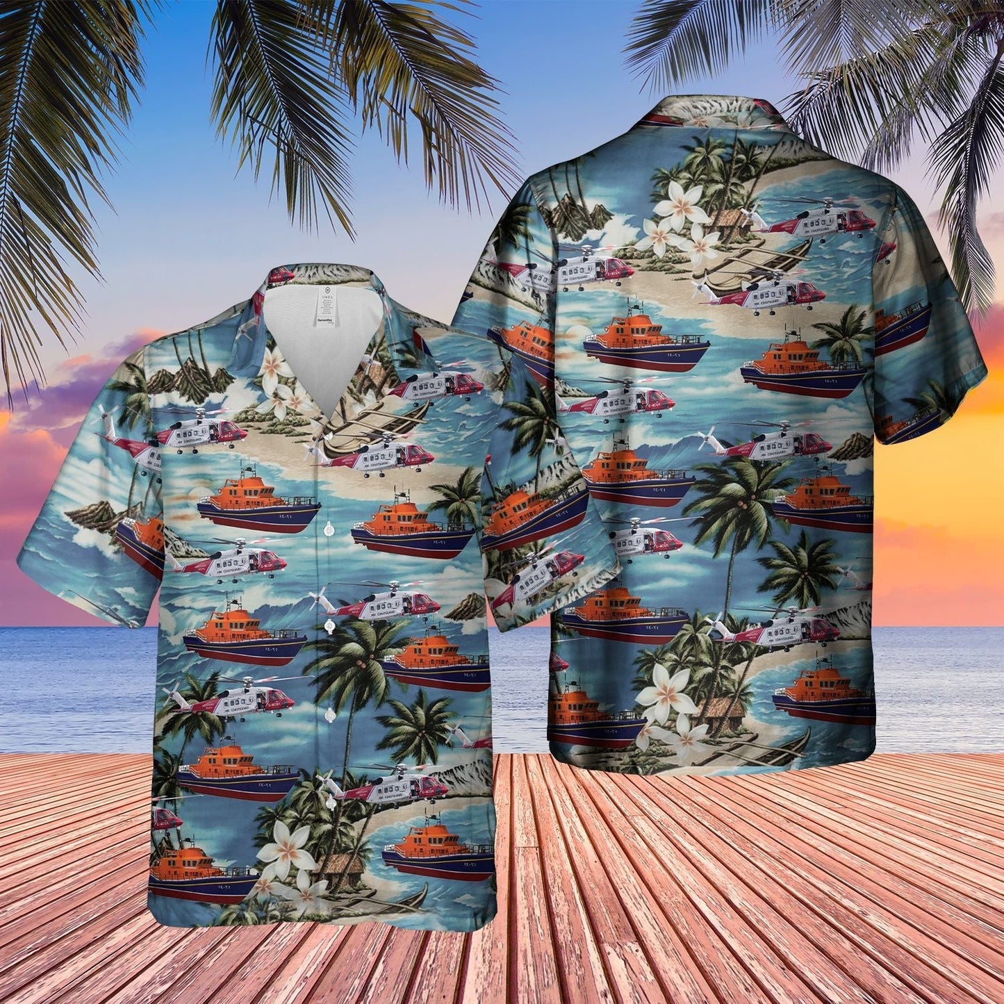 Coastguard Sikorsky Blue Nice Design Unisex Hawaiian Shirt For Men And Women Dhc17063365