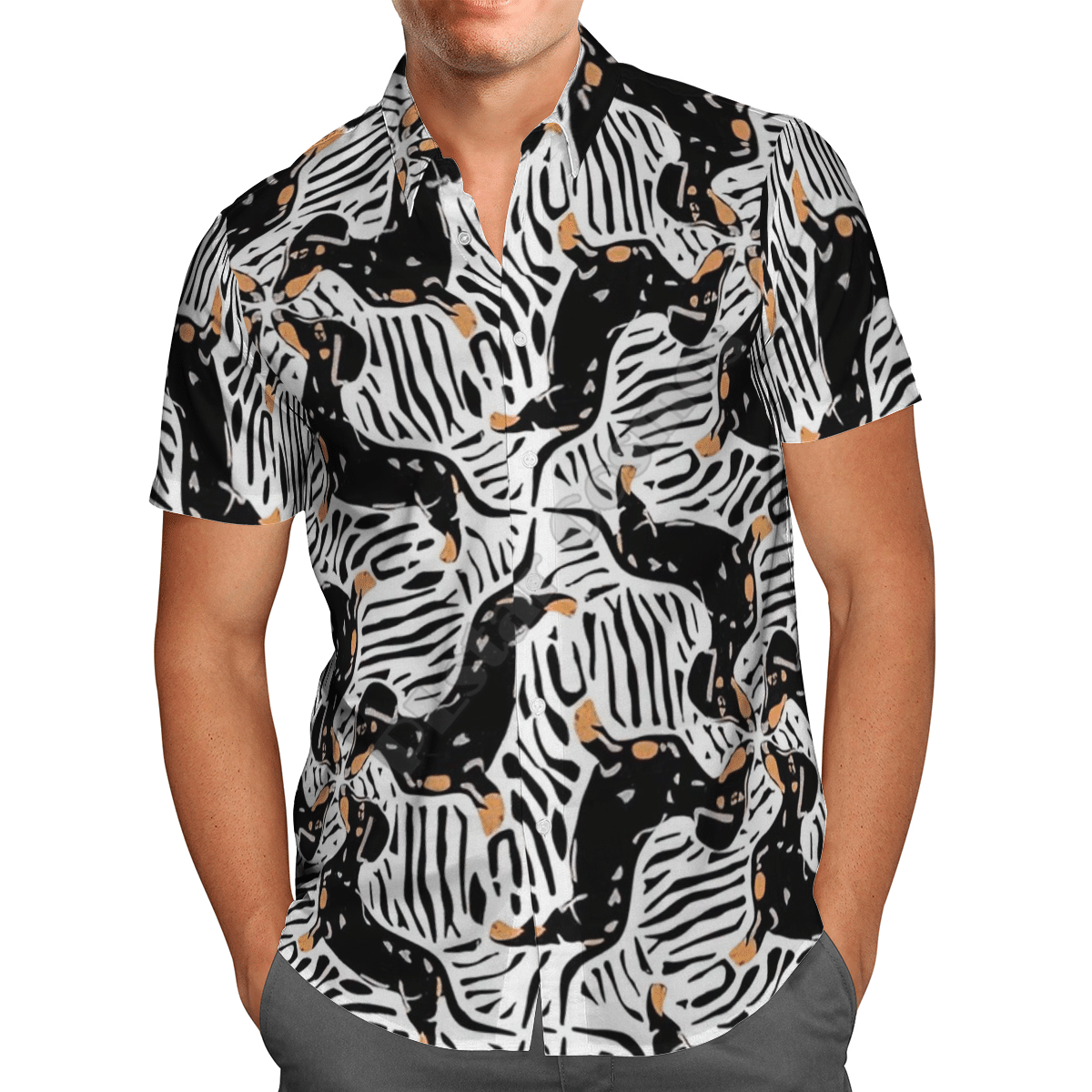 Funny Dachshund White High Quality Unisex Hawaiian Shirt For Men And Women Dhc17064079
