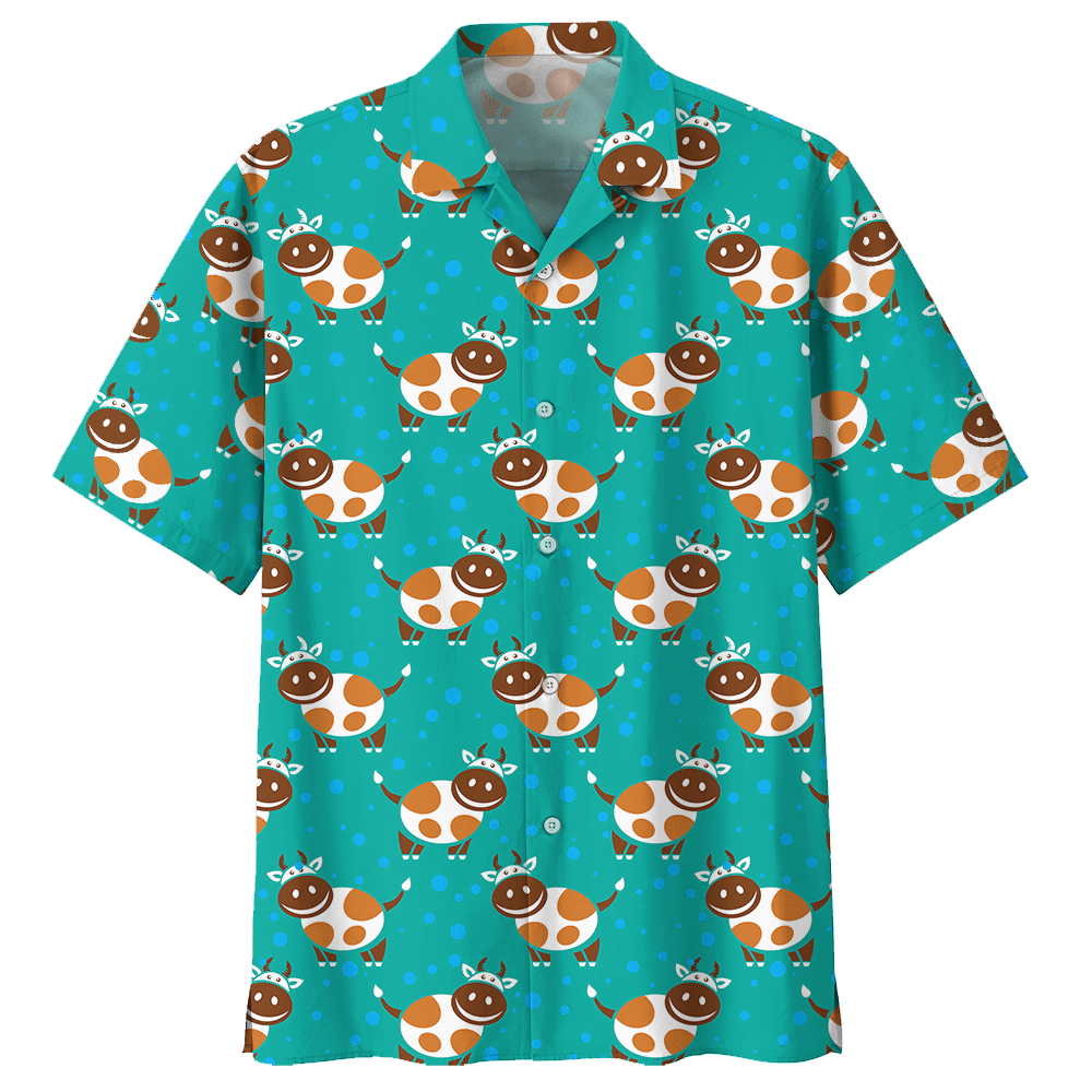 Cow Blue Amazing Design Unisex Hawaiian Shirt For Men And Women Dhc17063757