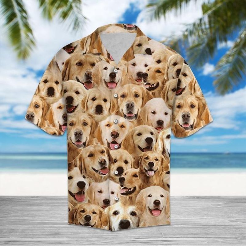 Golden Retriever Tan Amazing Design Unisex Hawaiian Shirt For Men And Women Dhc17063997