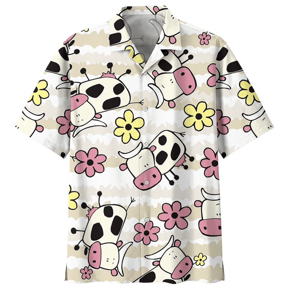 Cow White Amazing Design Unisex Hawaiian Shirt For Men And Women Dhc17063772