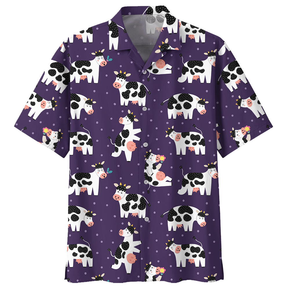 Cow Purple Nice Design Unisex Hawaiian Shirt For Men And Women Dhc17063752
