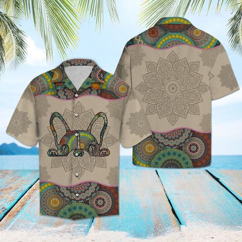 French Bulldog Mandala Colorful Amazing Design Unisex Hawaiian Shirt For Men And Women Dhc17064027