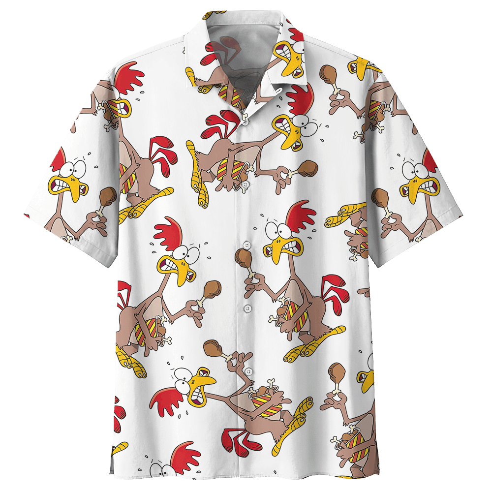 Chicken White Awesome Design Unisex Hawaiian Shirt For Men And Women Dhc17063663