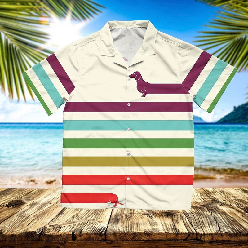 Dachshund Summer Colorful Awesome Design Unisex Hawaiian Shirt For Men And Women Dhc17064065