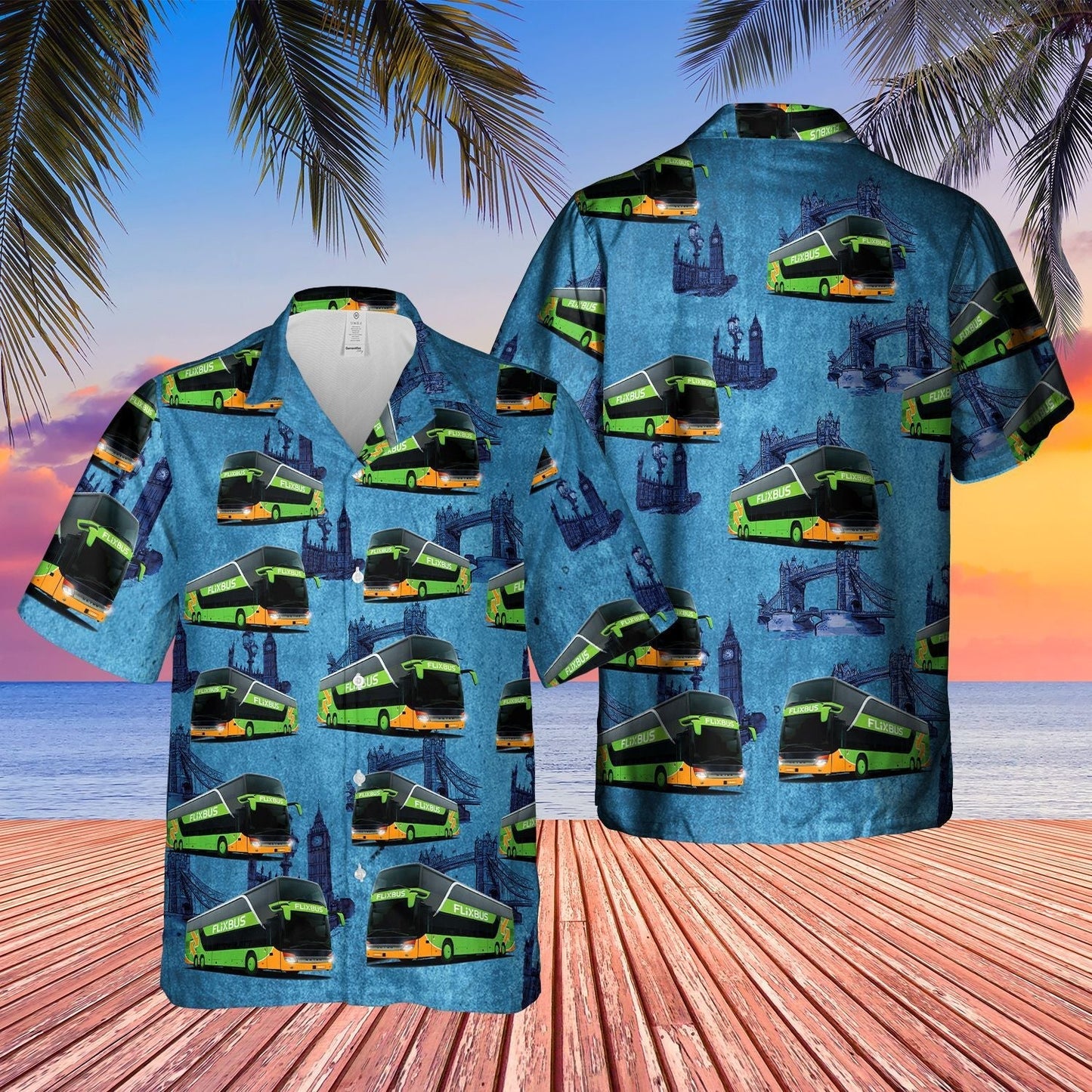 Coach Flixbus Blue High Quality Unisex Hawaiian Shirt For Men And Women Dhc17063226