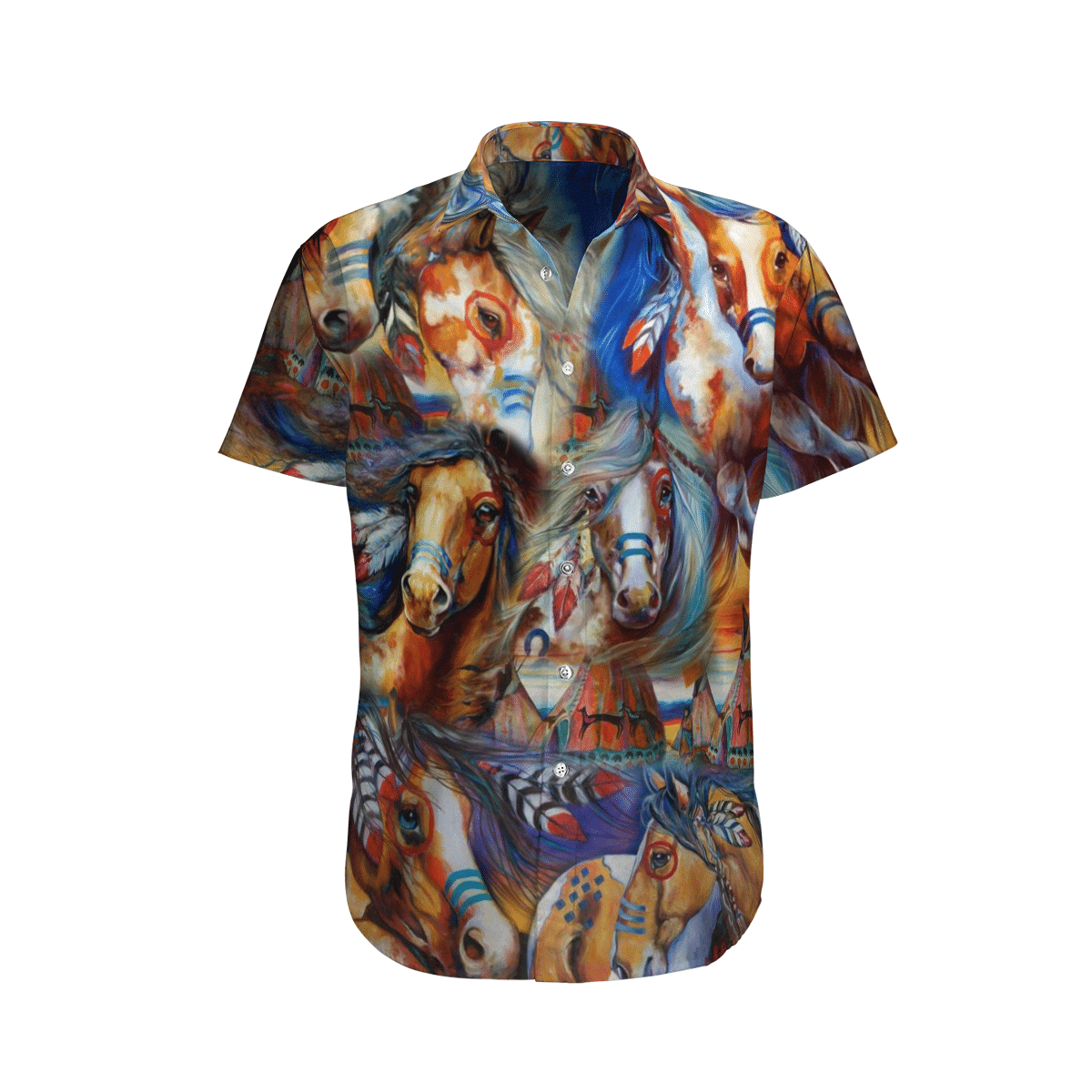 Horse Colorful High Quality Unisex Hawaiian Shirt For Men And Women Dhc17063567