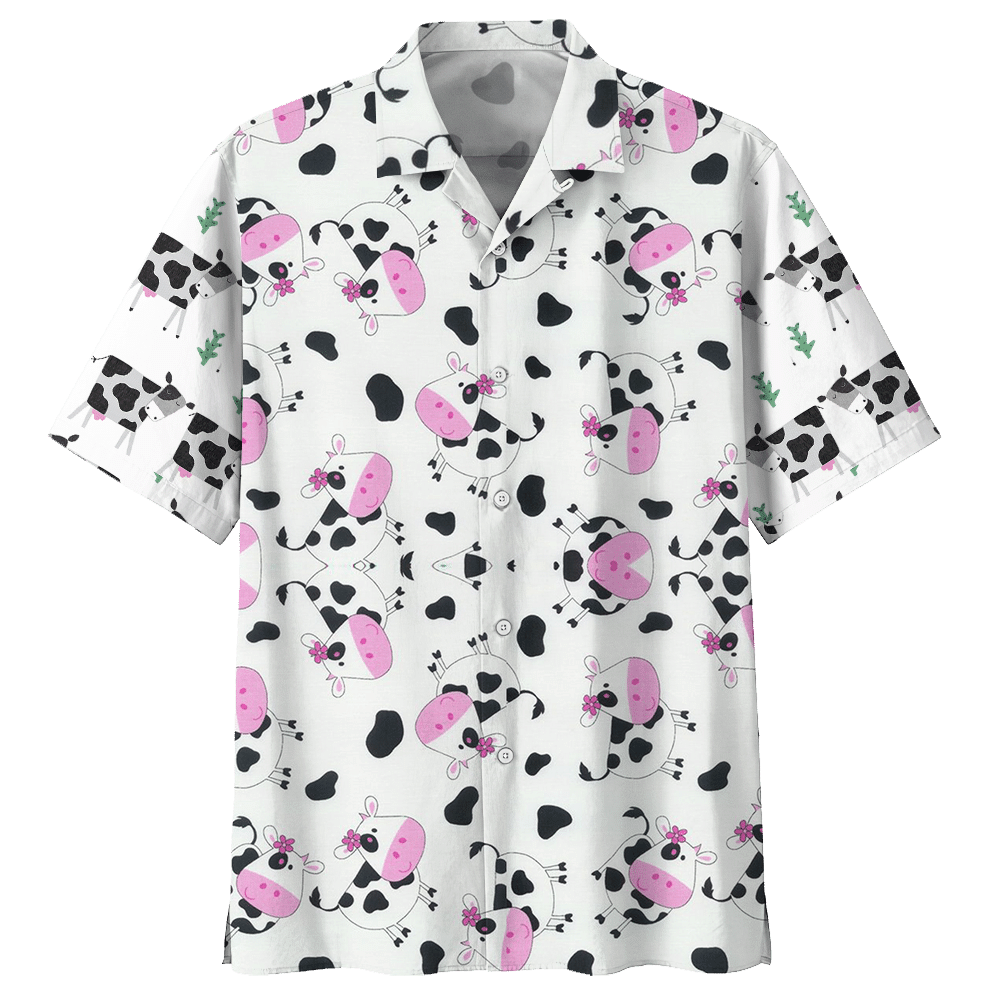 Cow White Nice Design Unisex Hawaiian Shirt For Men And Women Dhc17063763