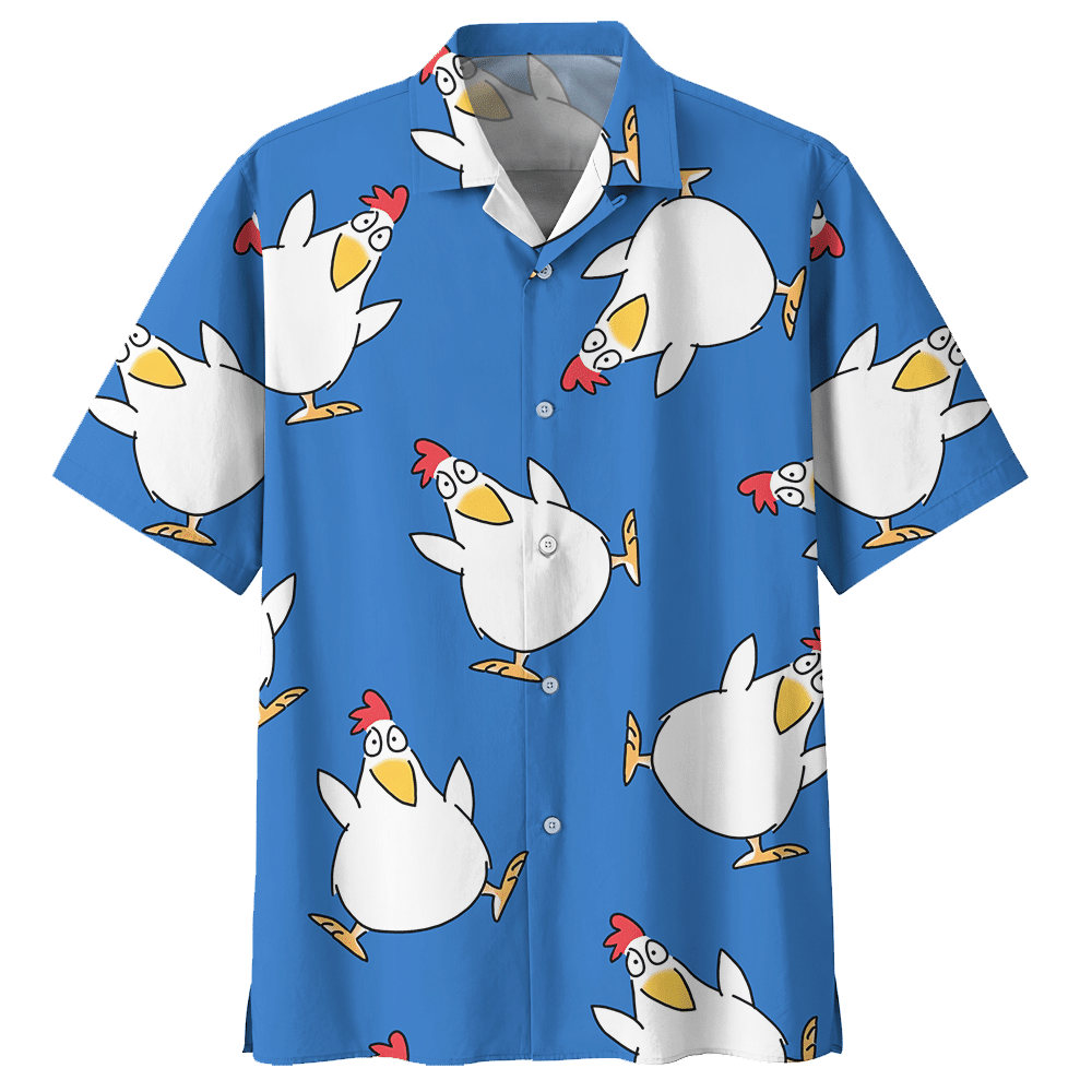 Chicken Blue Nice Design Unisex Hawaiian Shirt For Men And Women Dhc17063732