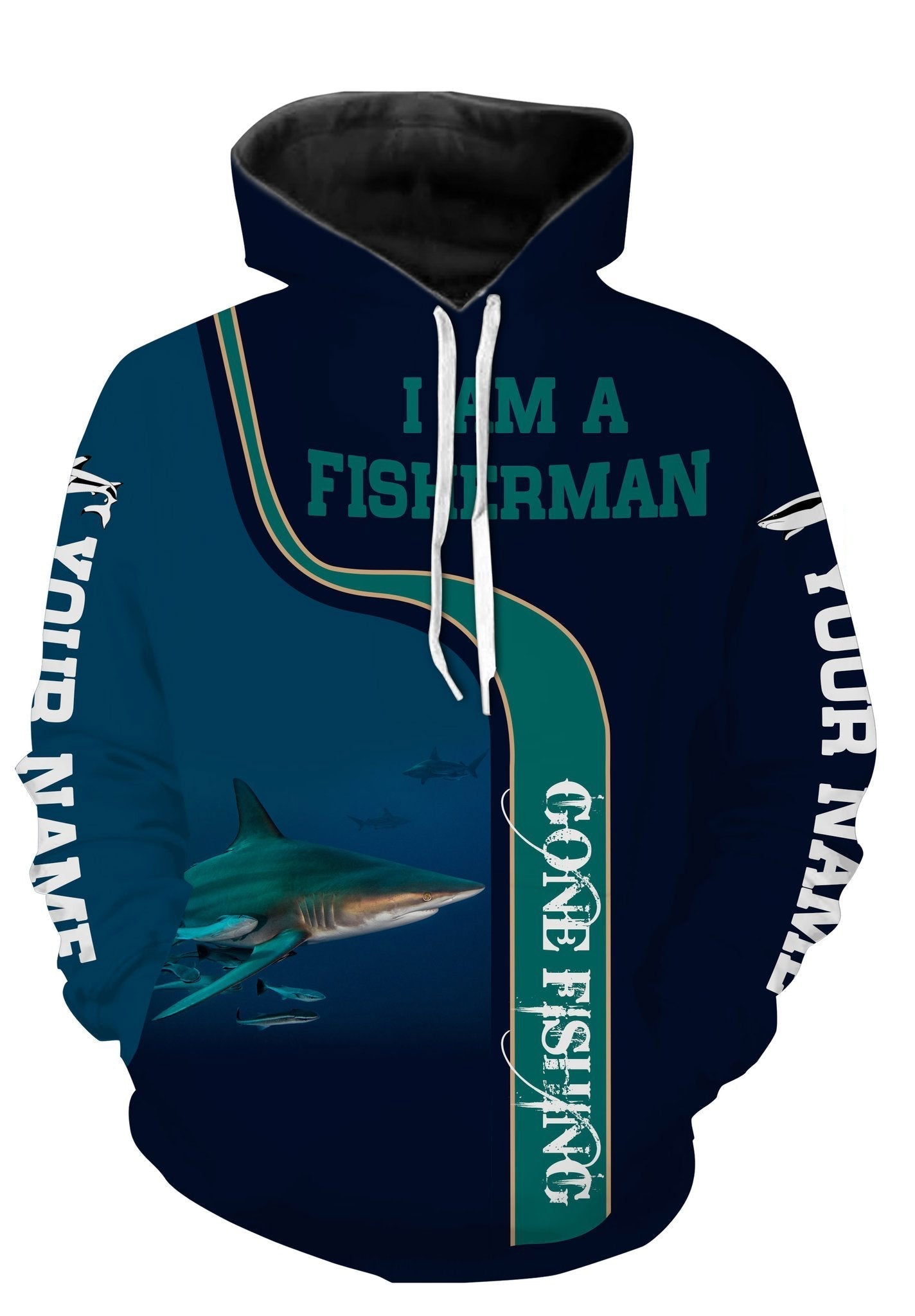 I Am A Fisherman Blacktip Shark Full Printing Shirt And Hoodie Hoodie Hoodie