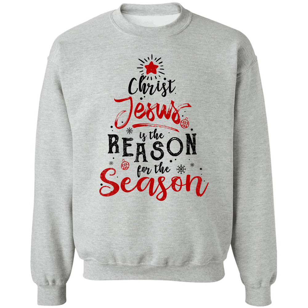 Christ Jesus is the reason for the season - Red star - Apparel
