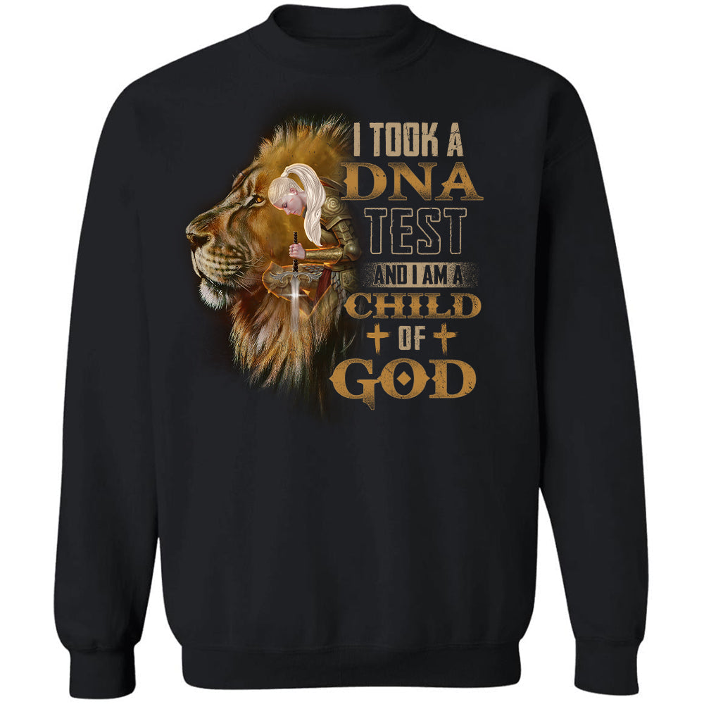 Female knight, Lion of Judah, I am a child of God - Jesus Apparel