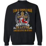 Awesome Simple Man - I love tractor and believe in Jesus - Jesus Apparel