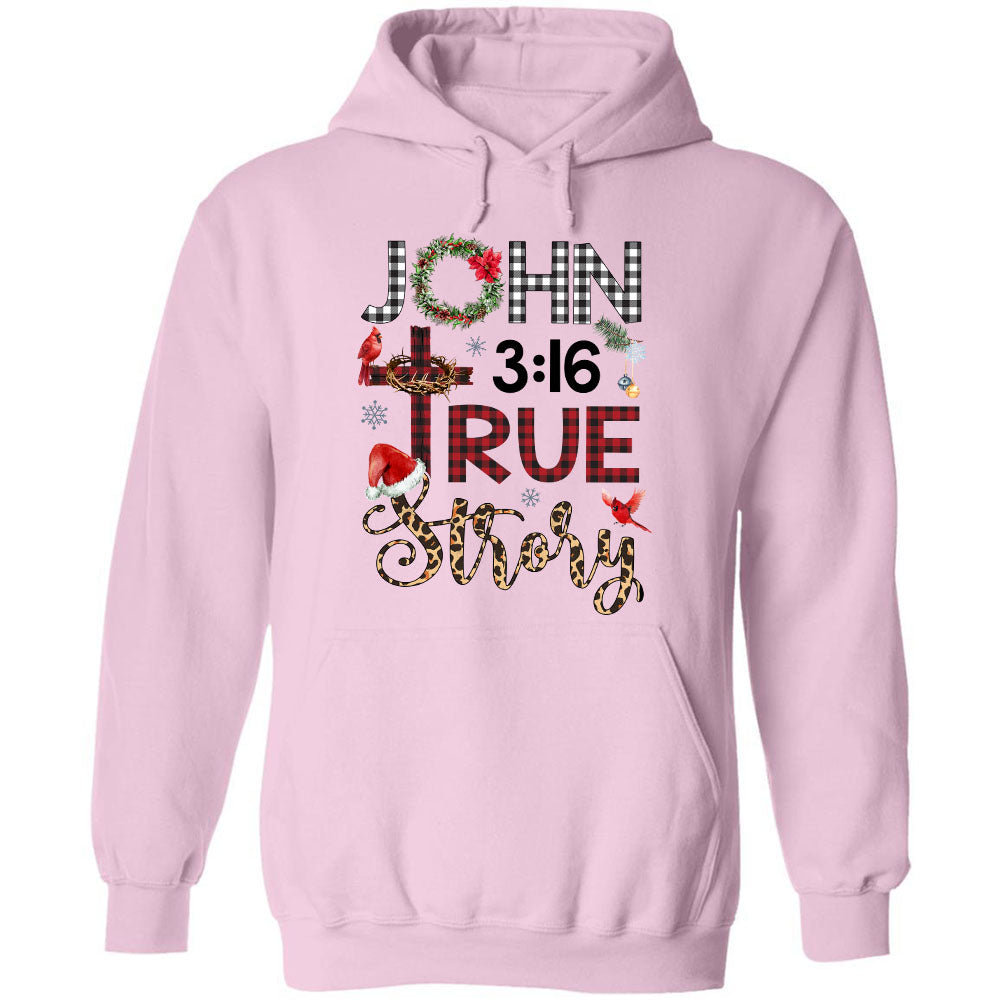 John 3:16, True story - Jesus, Cardinal, Christmas Apparel