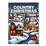 LBKHOUSE Country Christmas Coloring Book for Adults