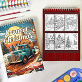 LBKHOUSE Country Christmas Spiral Coloring Book for Adults