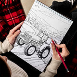 LBKHOUSE Country Farm Life Spiral Bound Coloring Book for Adult