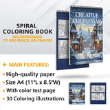 LBKHOUSE Creative Christmas Coloring Sheets for Adults