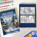 LBKHOUSE Creative Christmas Spiral Coloring Book for Adults