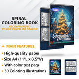 LBKHOUSE Enchanted Christmas Coloring Sheets for Adults