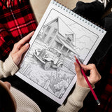 LBKHOUSE Farm Country Spiral Bound Coloring Book for Adult