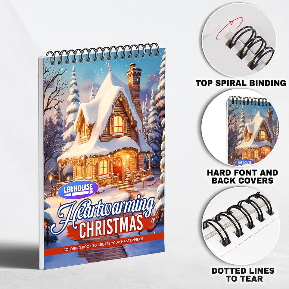 LBKHOUSE Heartwarming Christmas Coloring Pages for Adults