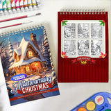 LBKHOUSE Heartwarming Christmas Spiral Coloring Book for Adults