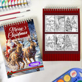 LBKHOUSE Merry Christmas Spiral Coloring Book for Adults