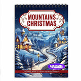 LBKHOUSE Mountains Christmas Coloring Book For Adults