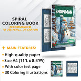 LBKHOUSE Snowman Coloring Sheets for Adults