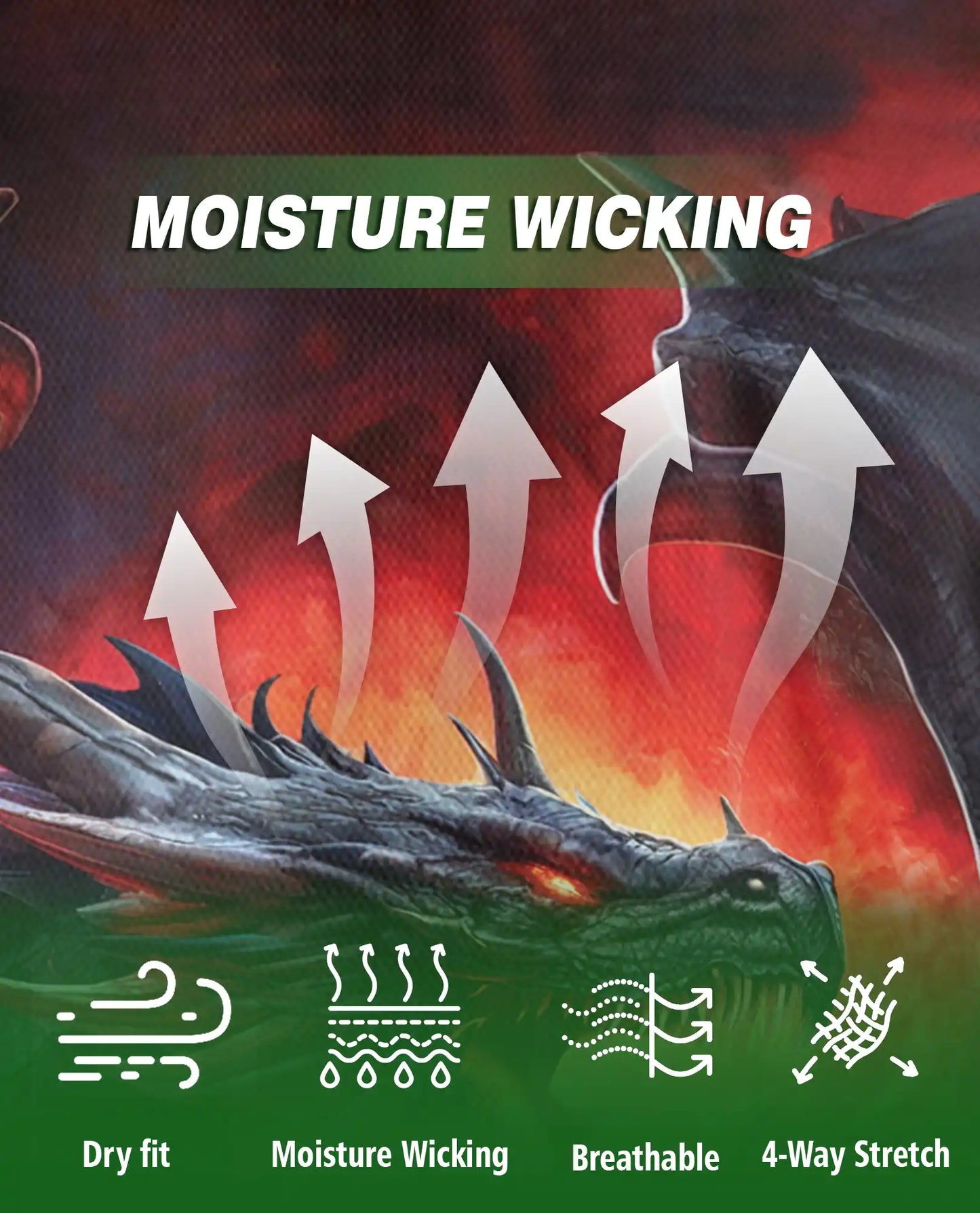Mythical Fire Dragon Polo Shirt | Azhobbyshop