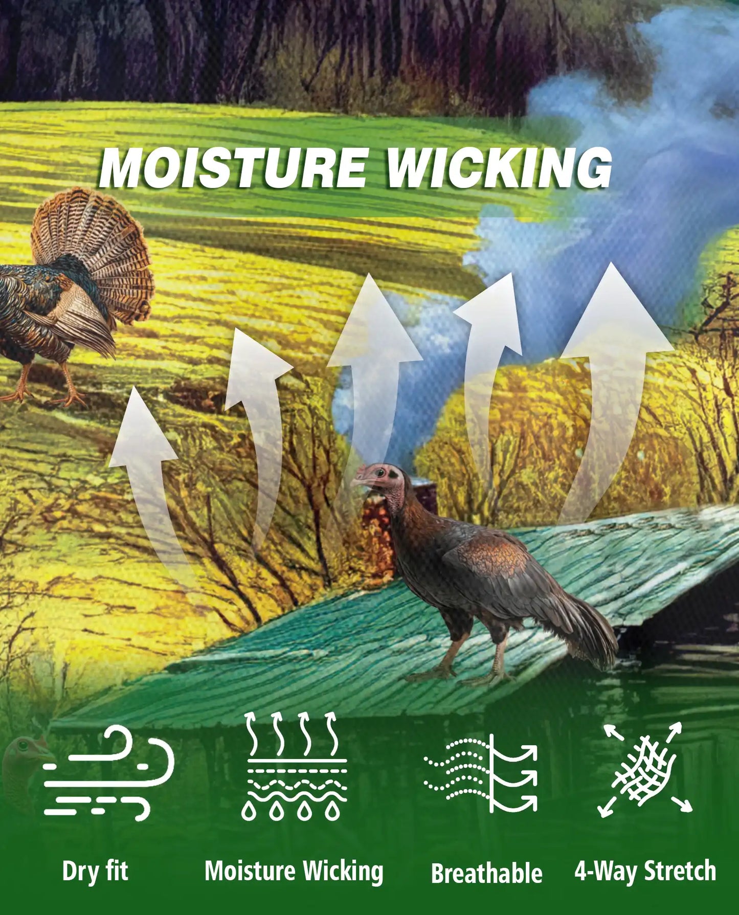 Wild Turkey Spring Nature Polo Shirt | Azhobbyshop