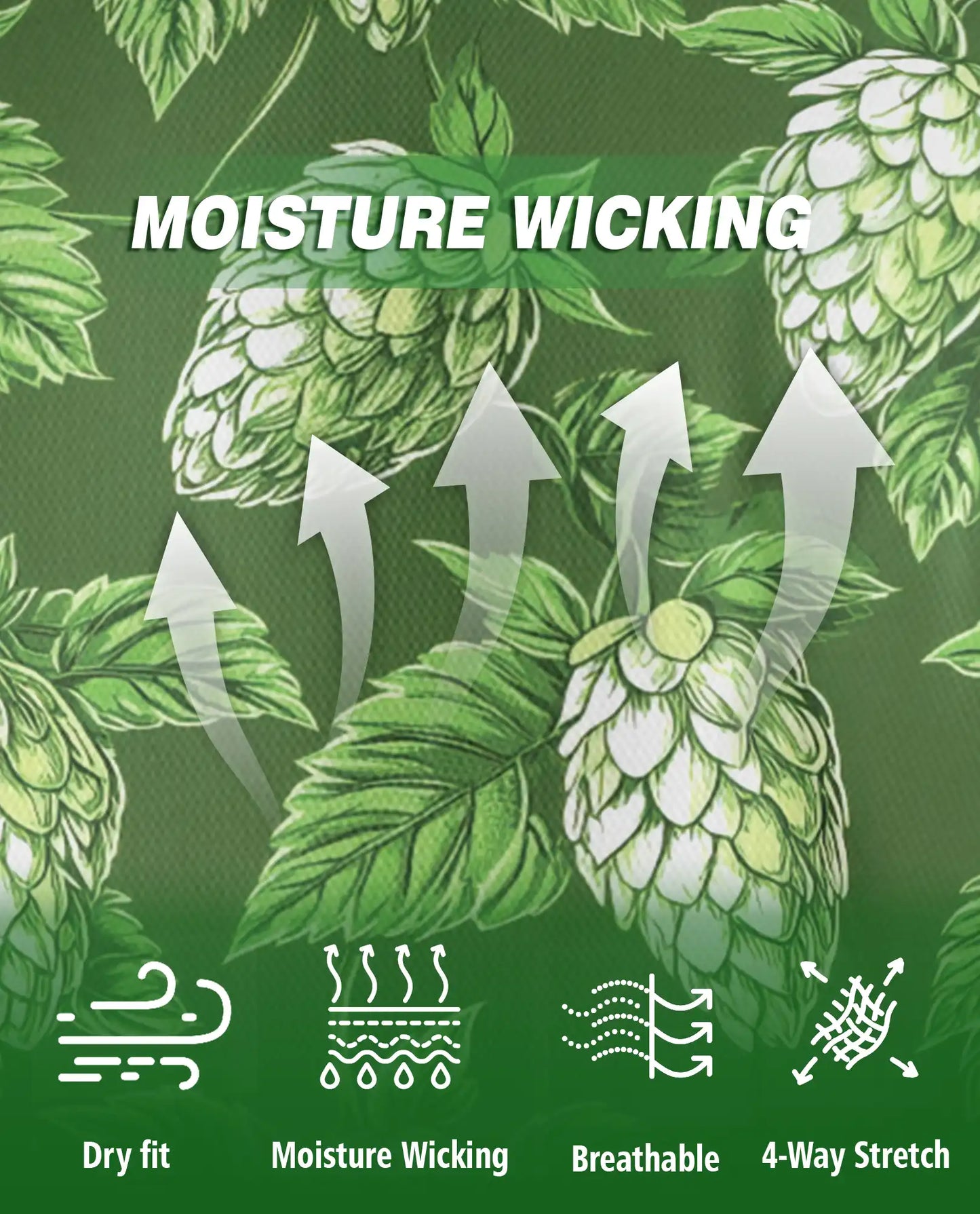 Hop Beer Hawaiian Polo Shirt – Green Hops Brewery Pattern Shirt | Azhobbyshop