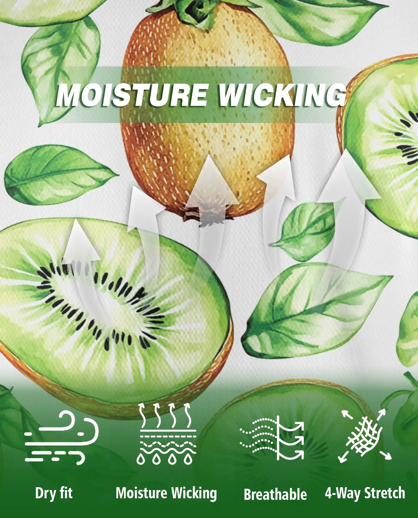 Kiwi Fruit 3D Polo Shirt for Men – Fresh Tropical Summer Style | Azhobbyshop
