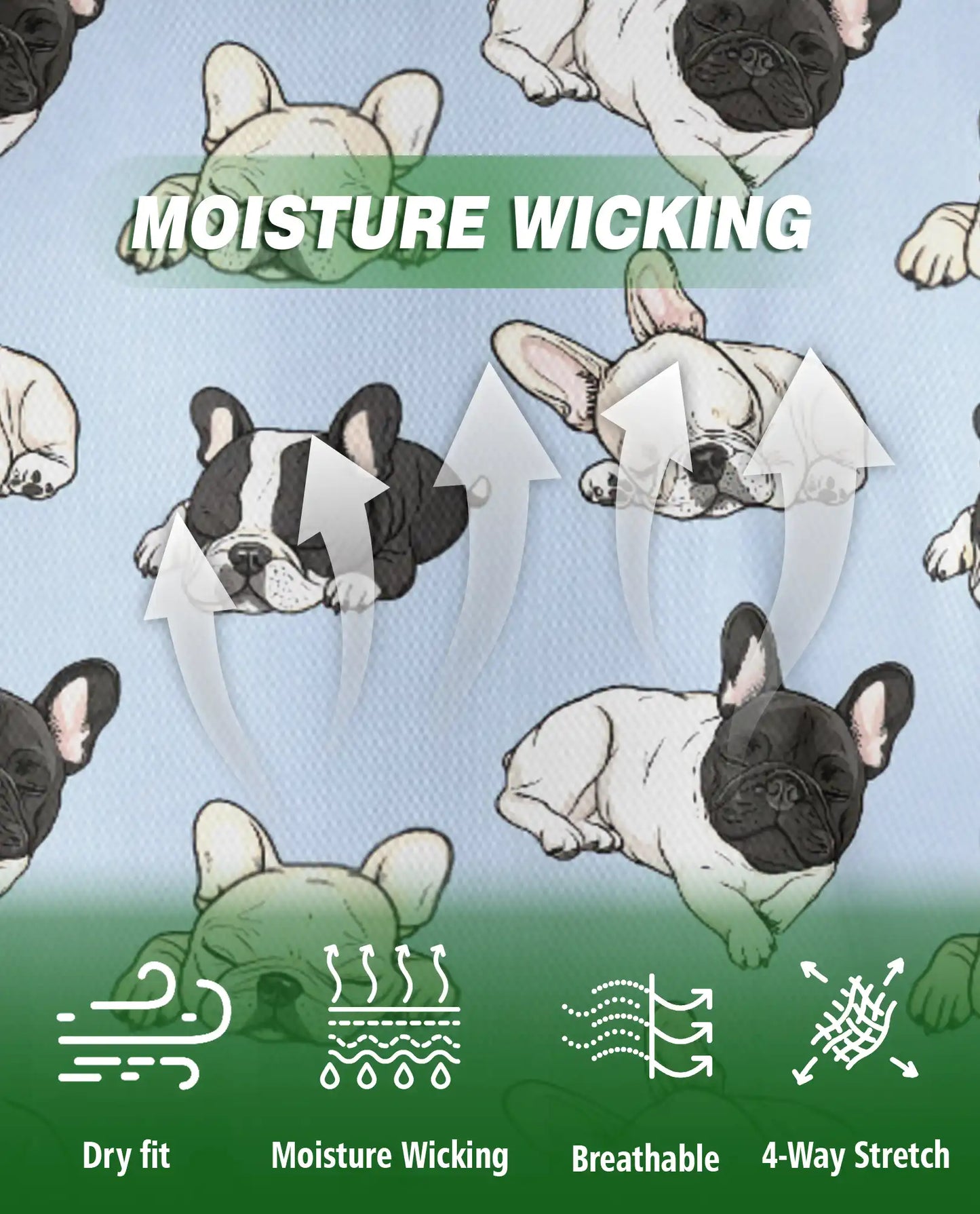 Lazy French Bulldog Pattern Polo Shirt | Azhobbyshop