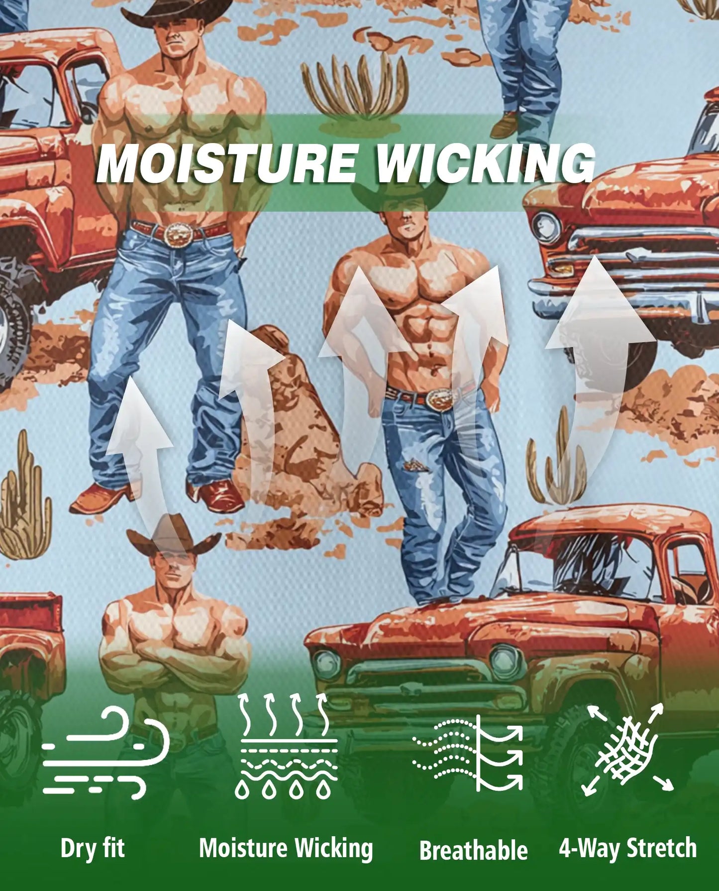 Sexy Cowboy Vintage Truck Polo Shirt – Western Ranch Style Men’s Shirt | Azhobbyshop