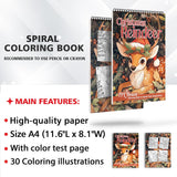 TPLHOUSE Christmas Reindeer Coloring Sheets for Adult