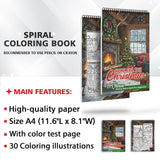 TPLHOUSE Home for the Christmas Coloring Sheets for Adult
